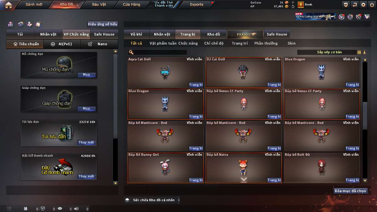 shop acc cf uy tin gia re